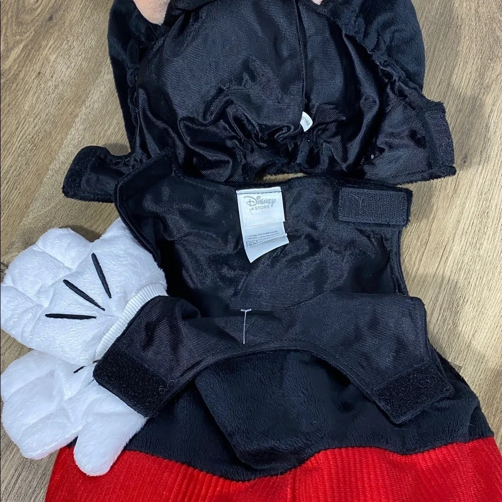 Disney Mickey Mouse Infant Costume Red and Black Velcro size 12-18 months